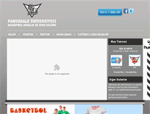 Tablet Screenshot of basketbol.pamukkale.edu.tr
